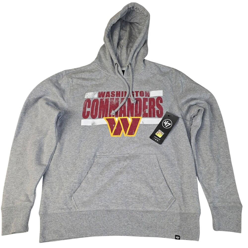 47 Washington Commanders Hoodie Mens Medium Gray NFL NWT